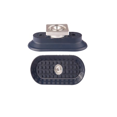 Fipa Flat vacuum cup oval 85x40 mm, NBR blue, with R-Adapt 130.85x40.163.1